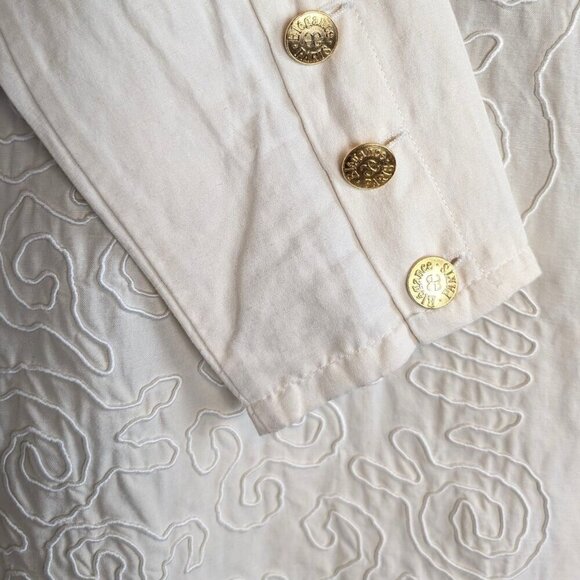 V. Elégance Paris Dressy Embroidered Tunic Top - Picture 4 of 10